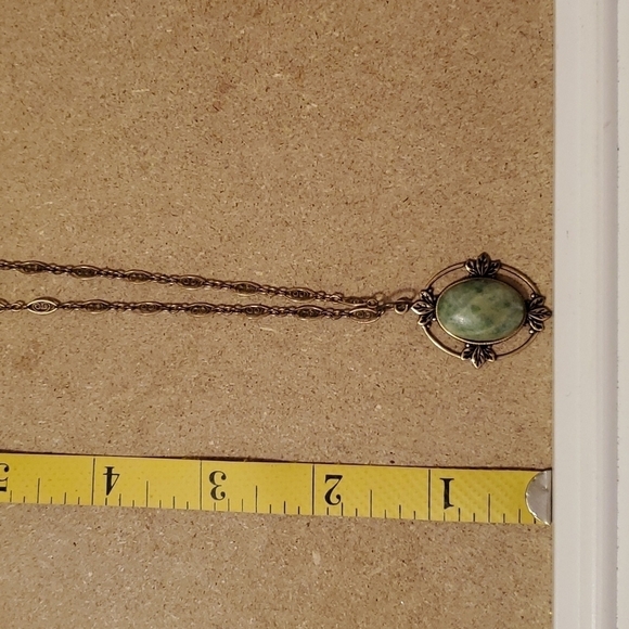 Vintage style moss Agate pendant - Picture 6 of 8